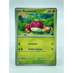 Bounsweet 016/197 S&V: Obsidian Flames‎ Non-Holo Pokémon TCG Mint Unplayed